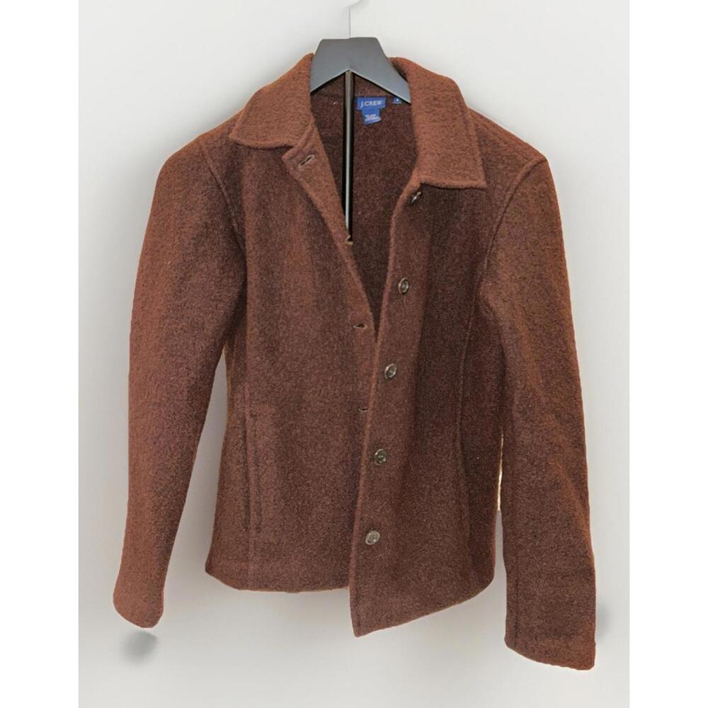 J Crew Women’s Wool Brown Button Up Size 4